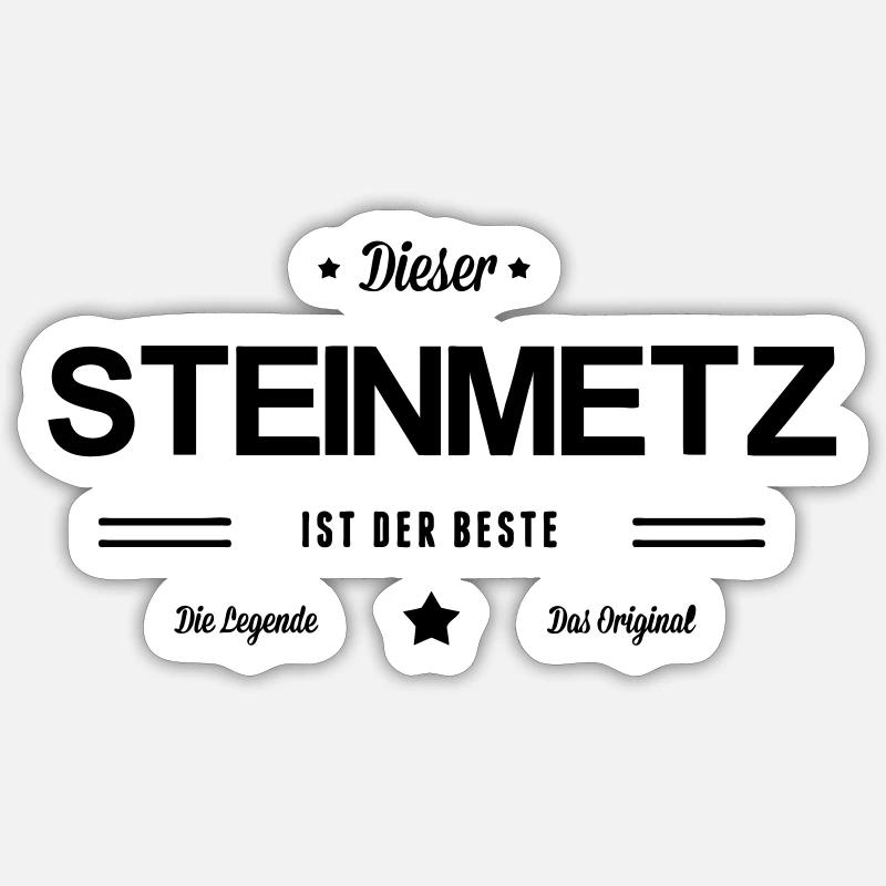 Bester Steinmetz - Sticker Größe S (10 x 10 cm) - Mattweiß