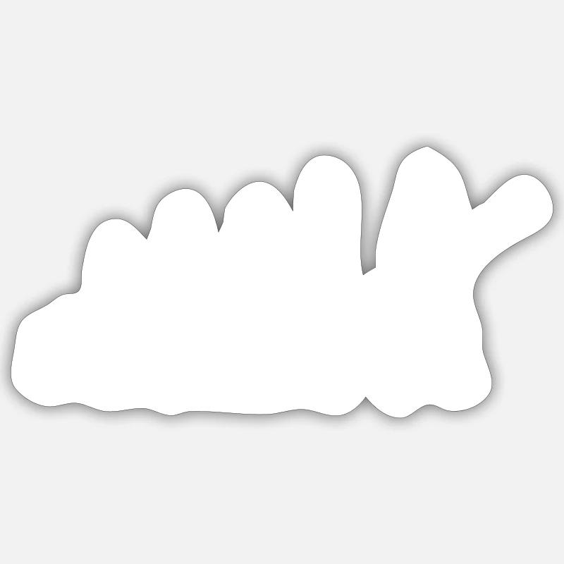 Pompier pompier pompier évolution - Sticker taille S (10 x 10 cm) - blanc mat