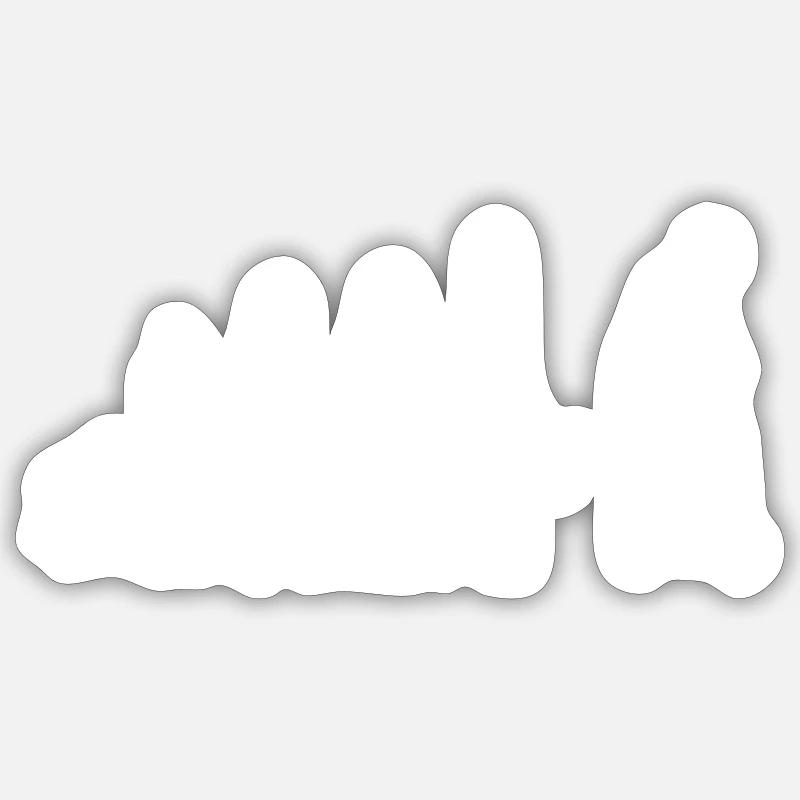Roller Evolution E-Roller Klimawandel Umwelt - Sticker Größe S (10 x 10 cm) - Mattweiß