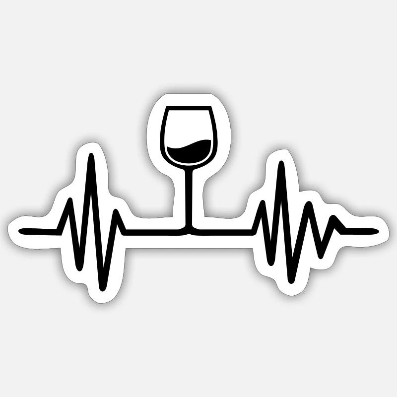 Wein Sticker Größe S (10 x 10 cm)