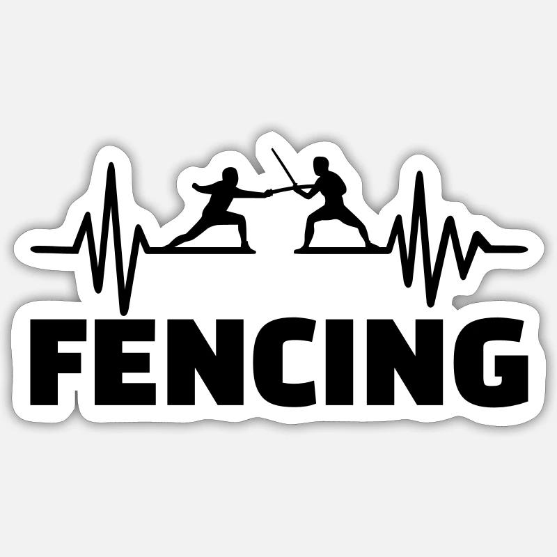 Escrime Sticker taille S (10 x 10 cm)