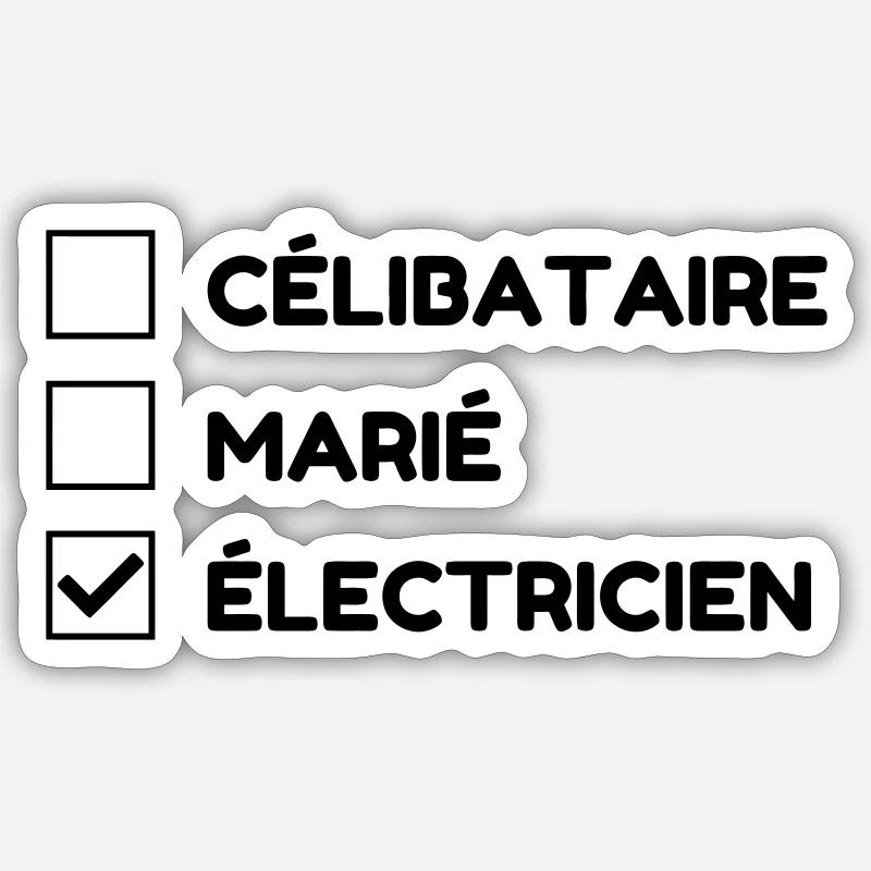 elettricista / tuttofare / lavoro / edificio Adesivo