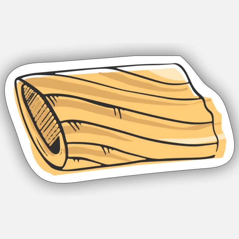 Pasta Nudeln Italienisch Teigware - Sticker Größe S (10 x 10 cm) - Mattweiß