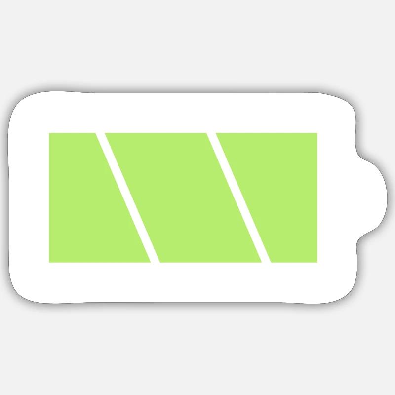battery fully charged Sticker size S (10 x 10 cm)