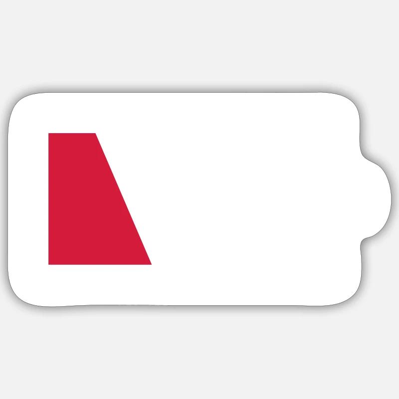 battery empty Sticker size S (10 x 10 cm)