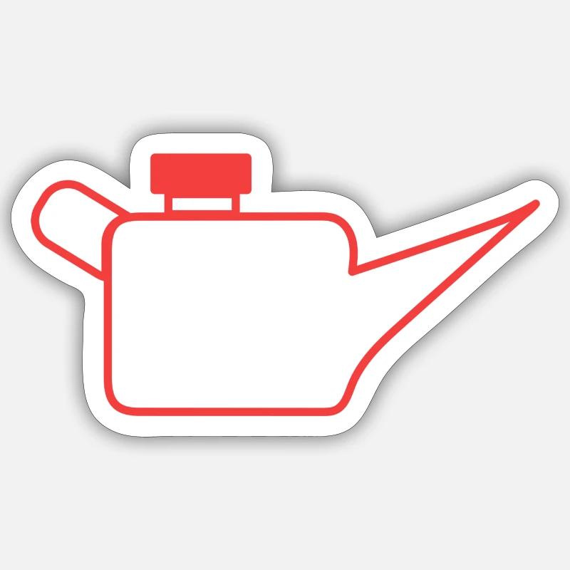 Engine oil pressure indicator lamp Oil can Oil level Sticker size S (10 x 10 cm)