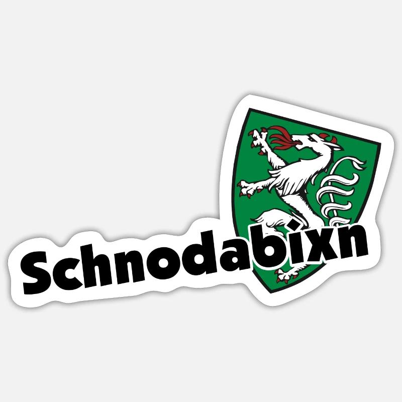 Schnodabixn Dialect Styrian Gift Shirt Sticker size S (10 x 10 cm)