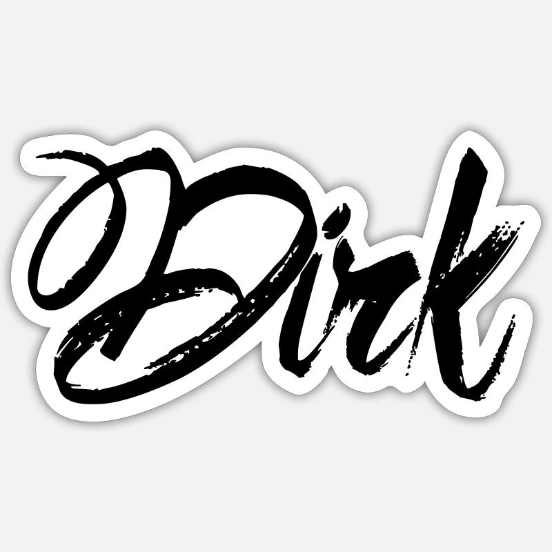 Dirk - Sticker size S (10 x 10 cm) - white matte