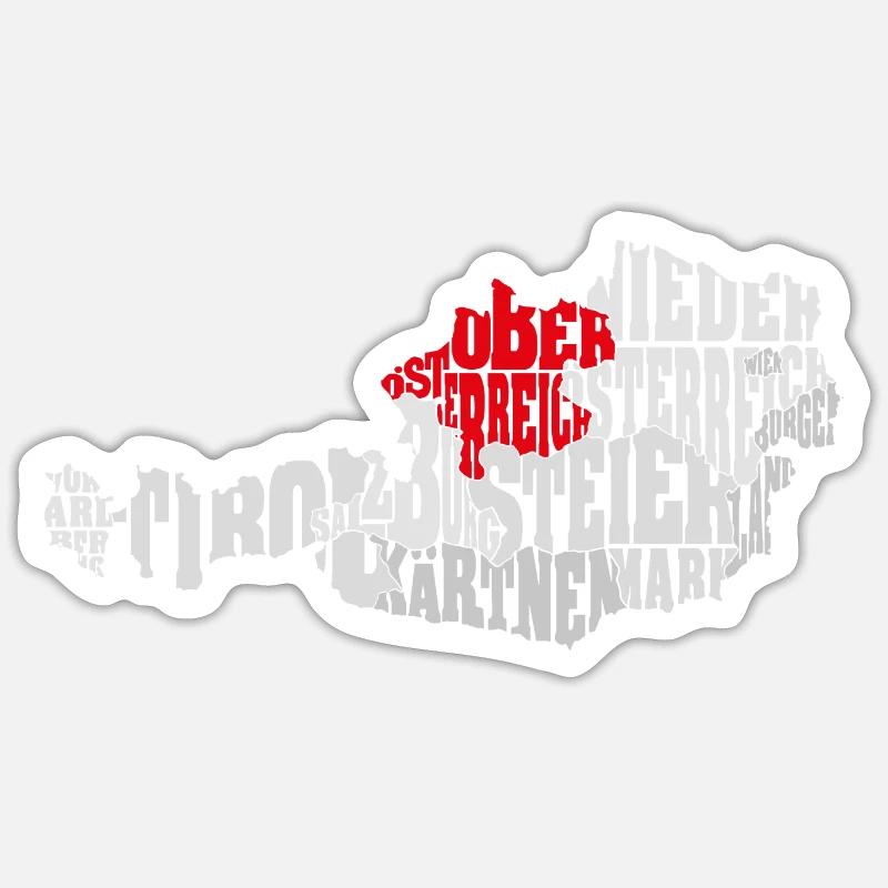 Upper Austria - Austria Sticker size S (10 x 10 cm)