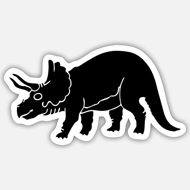 Dinosaurier 3 - Sticker - Mattweiß