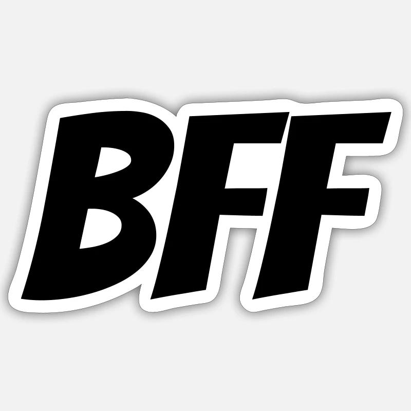 BFF! personnalisable Sticker taille S (10 x 10 cm)