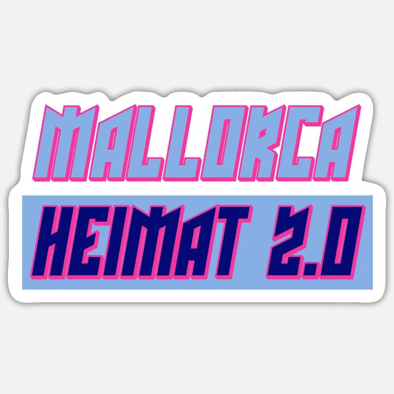 mallorca - Sticker Größe S (10 x 10 cm) - Mattweiß