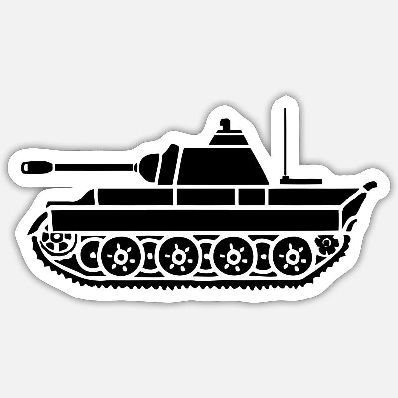 Serbatoio - Sticker formato S (10 x 10 cm) - bianco opaco
