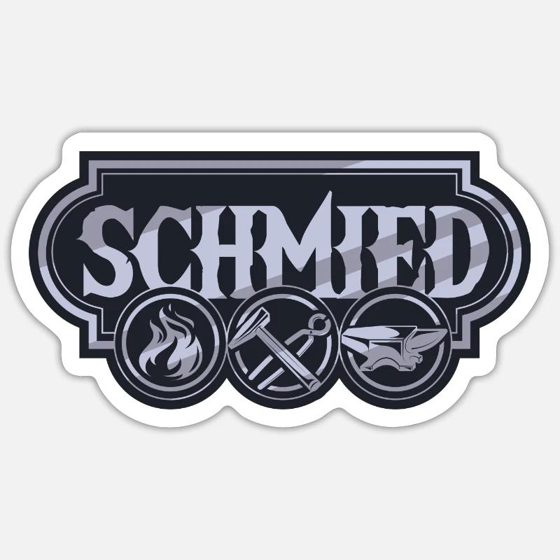Blacksmith Sticker size S (10 x 10 cm)