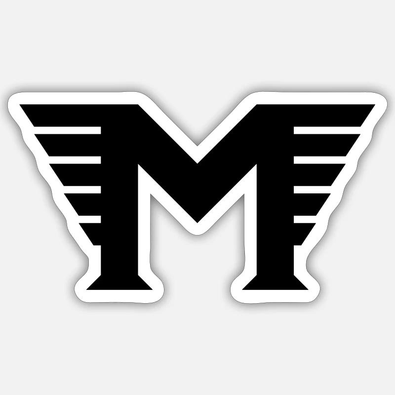 M EAGLE - Sticker Größe S (10 x 10 cm) - Mattweiß