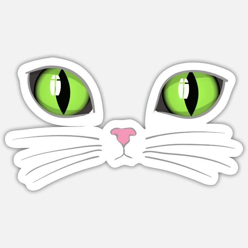 Cat's eyes Sticker size S (10 x 10 cm)