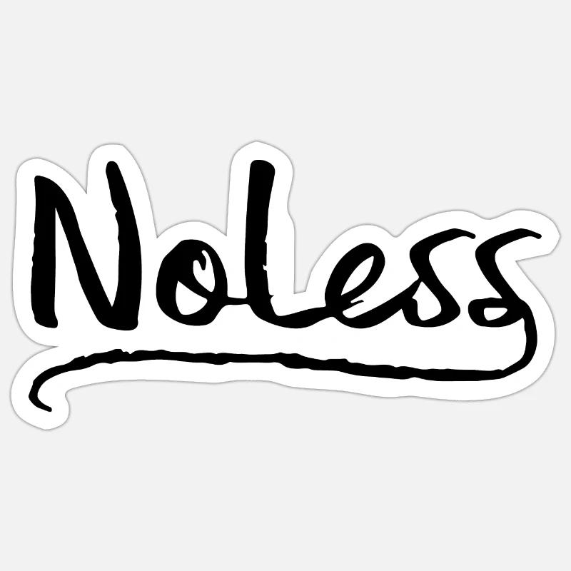 Noless noir - Sticker Größe S (10 x 10 cm) - Mattweiß