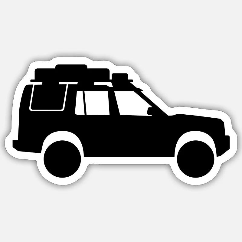 disco illu logo - Sticker Größe S (10 x 10 cm) - Mattweiß
