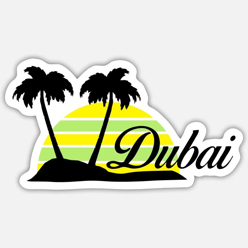 Dubai - Sticker size S (10 x 10 cm) - white matte