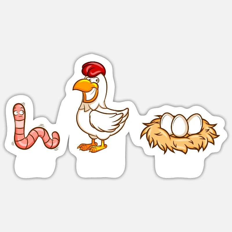 Input PutPut Output Sticker Größe S (10 x 10 cm)