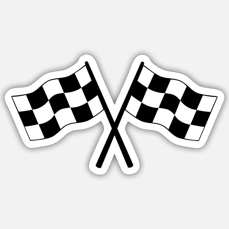 Symbole de drapeaux Sticker taille S (10 x 10 cm)