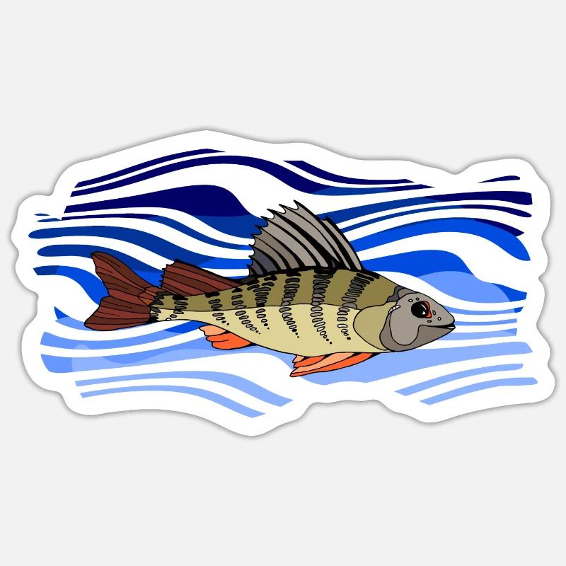 Fish Sticker size S (10 x 10 cm)