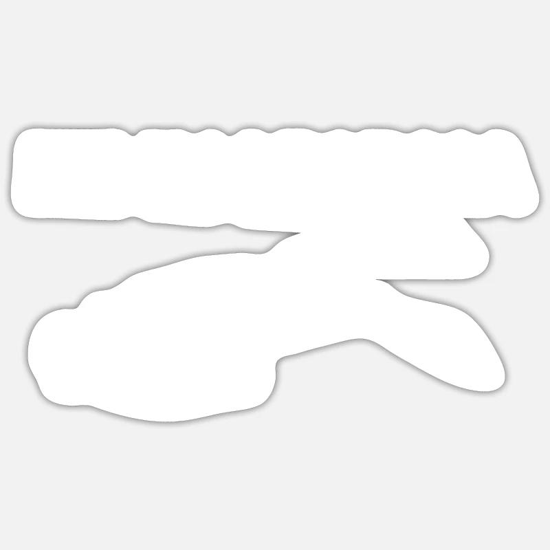 Diving Dive tauchen - Sticker Größe S (10 x 10 cm) - Mattweiß