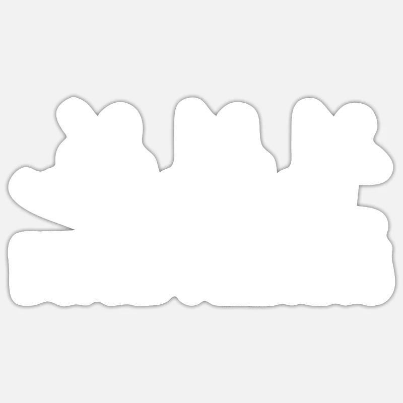 Snowboard Snowboarder - Sticker size S (10 x 10 cm) - white matte