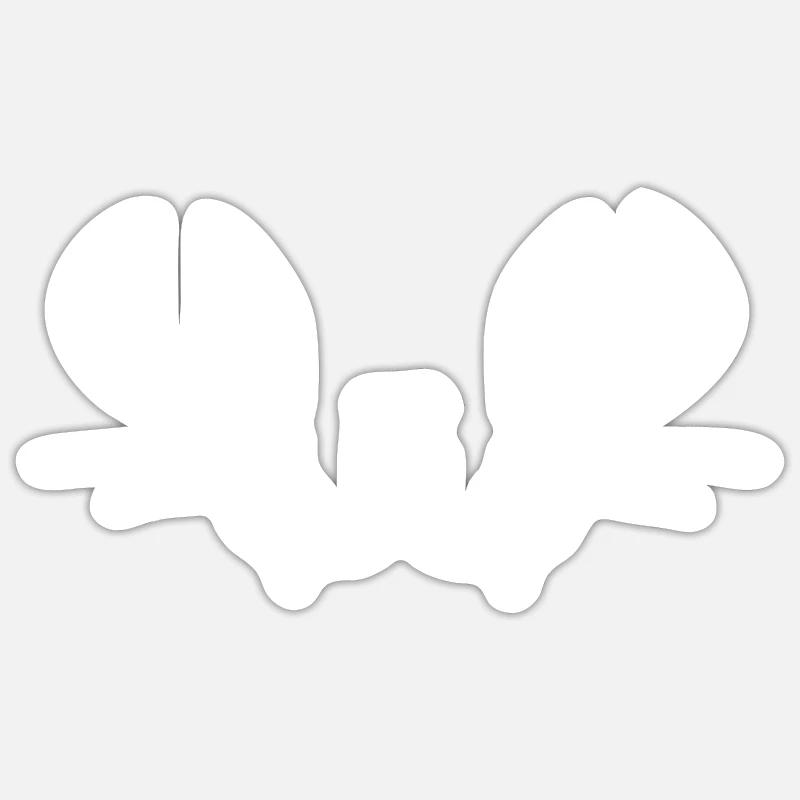 Chat - Helloween- Vampire Sticker taille S (10 x 10 cm)