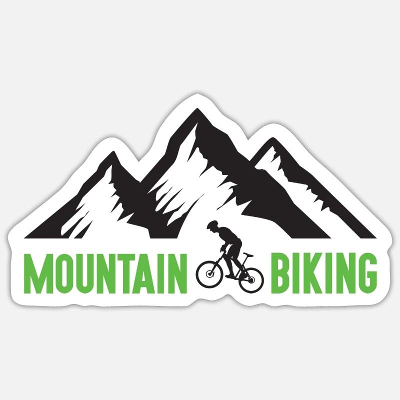 Vtt - Sticker taille S (10 x 10 cm) - blanc mat
