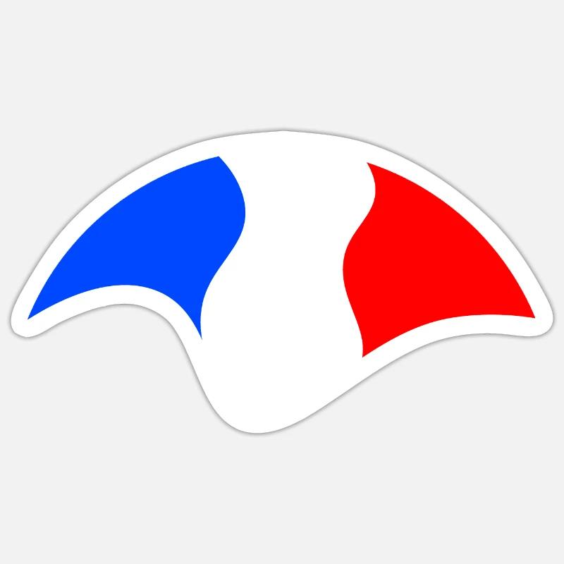 Drapeau Français Sticker taille S (10 x 10 cm)