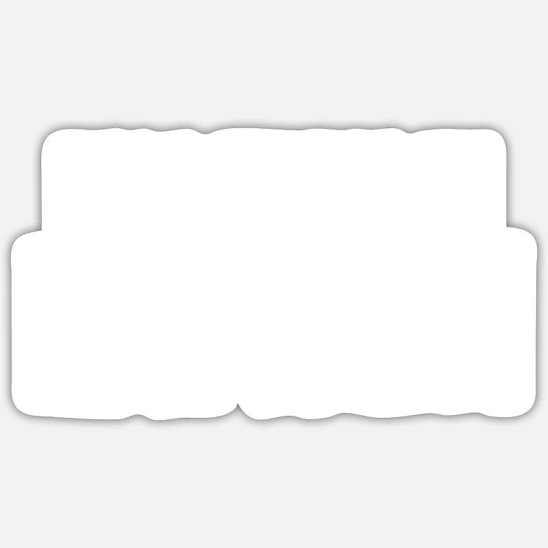 beau comme un camion - Sticker taille S (10 x 10 cm) - blanc mat