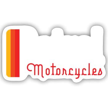 Petrol Motorcycles - Sticker size S (10 x 10 cm) - white matte - Front