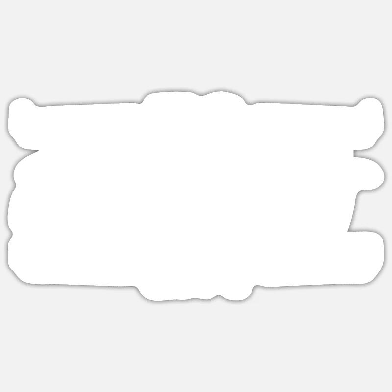 Es Eskaliert Eh - Sticker Größe S (10 x 10 cm) - Mattweiß