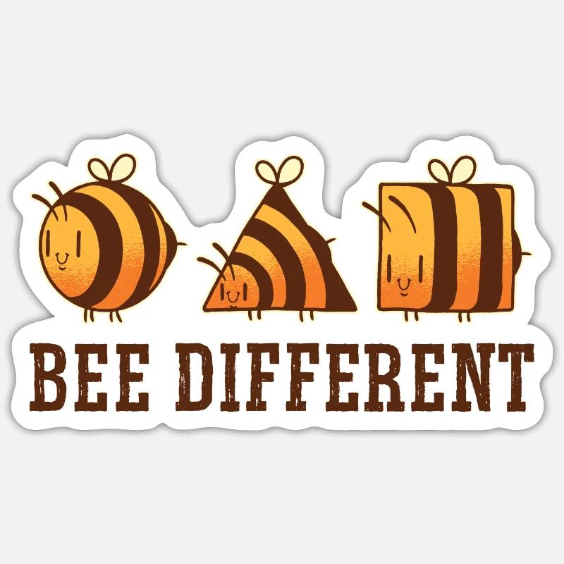 Bee Different Beekeeper Hive Beekeeping Honey Bee Sticker Größe S (10 x 10 cm)