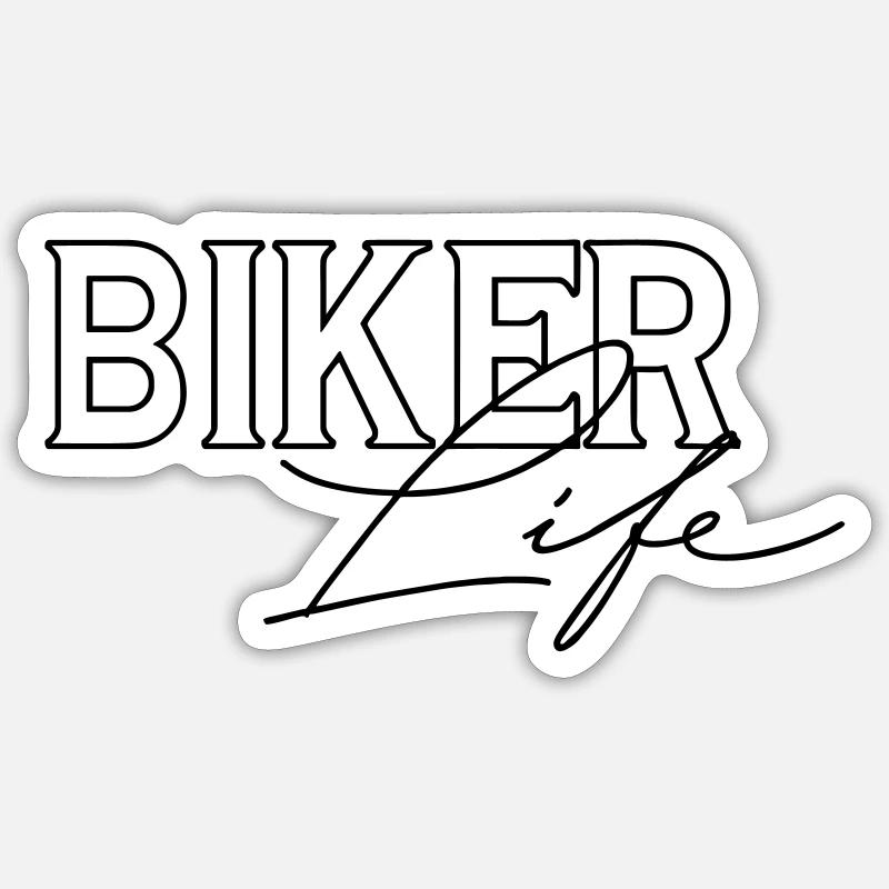 Biker Life Sticker Größe S (10 x 10 cm)