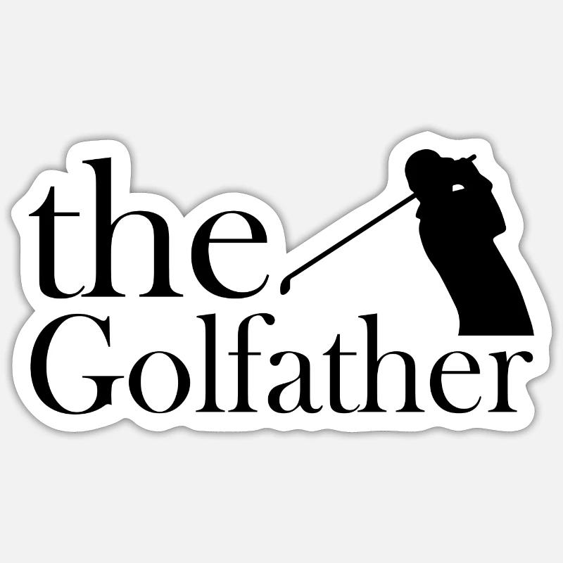 golf sport - Sticker Größe S (10 x 10 cm) - Mattweiß