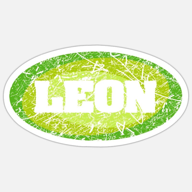 Leon - Sticker size S (10 x 10 cm) - white matte