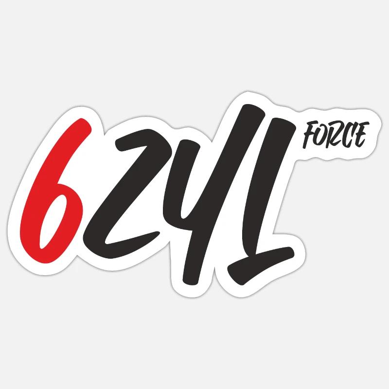 6ZYL Force - Sticker size S (10 x 10 cm) - white matte
