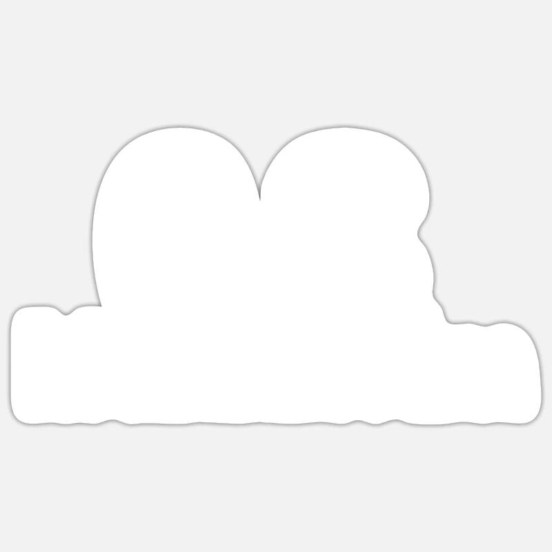 Mannheim Monnem - Sticker Größe S (10 x 10 cm) - Mattweiß