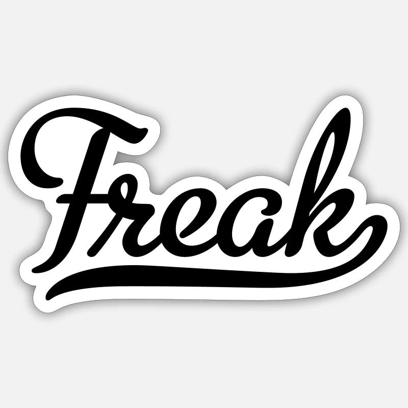 Anormal - Sticker taille S (10 x 10 cm) - blanc mat