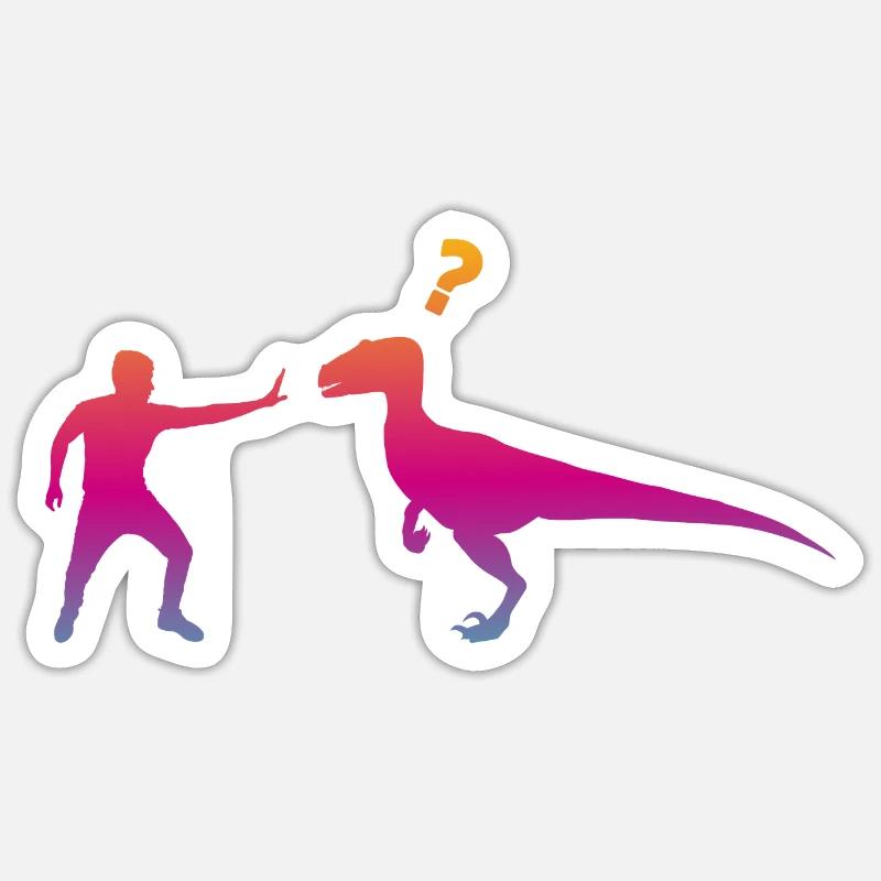 Velociraptor Dinosaurs Sticker size S (10 x 10 cm)