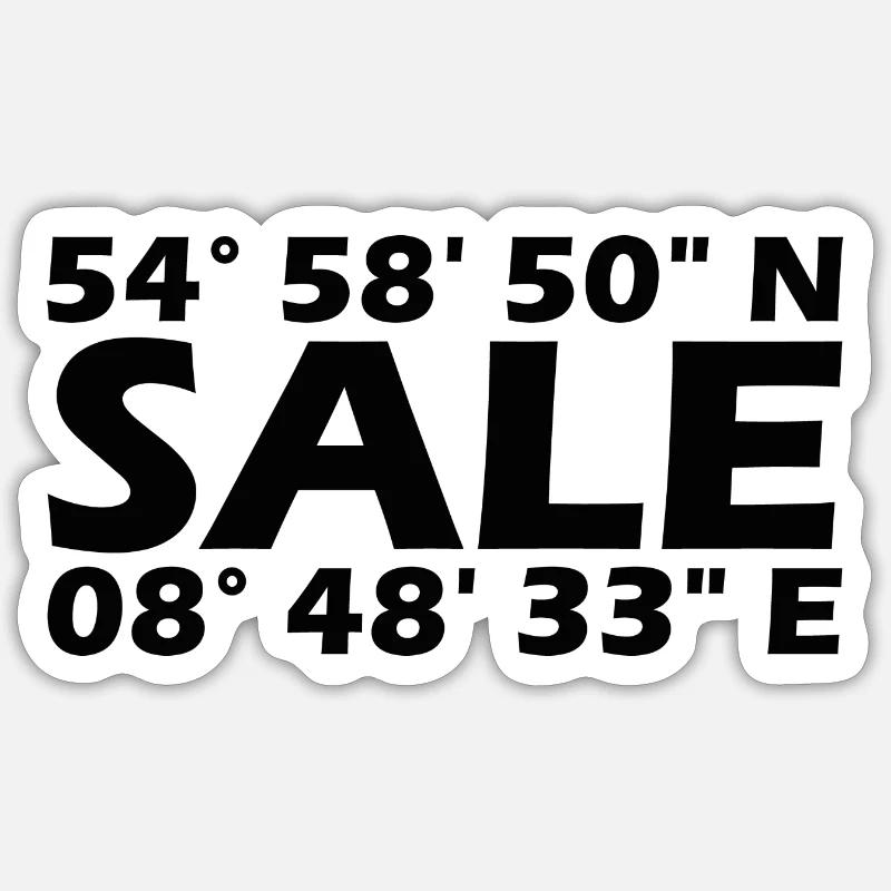 Coordonnées de vente Sticker taille S (10 x 10 cm)