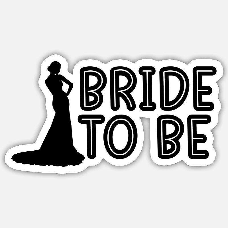 bride Sticker Größe S (10 x 10 cm)