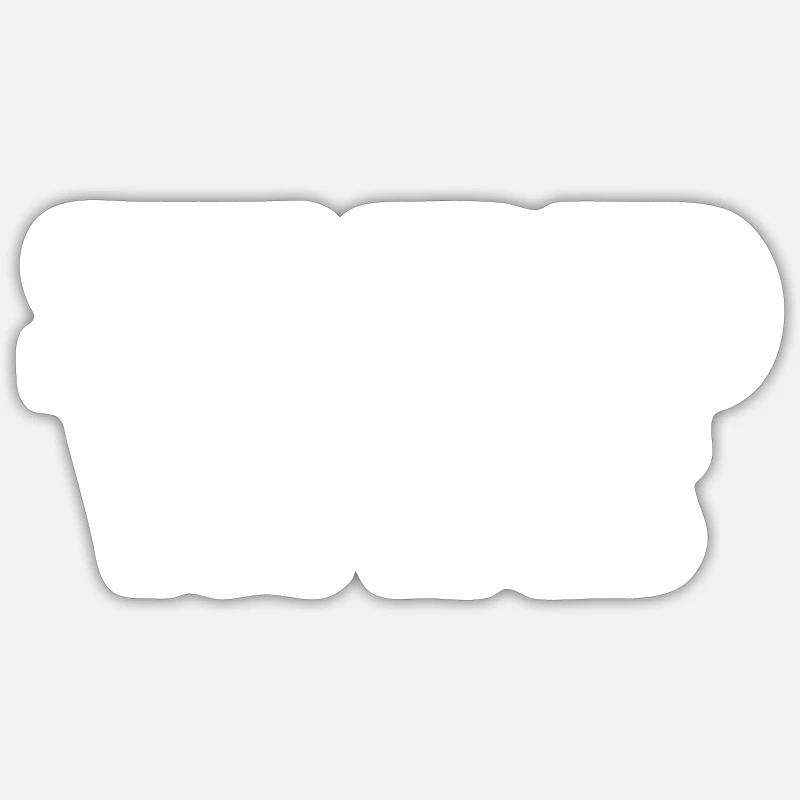 stupid wars - Sticker size S (10 x 10 cm) - white matte