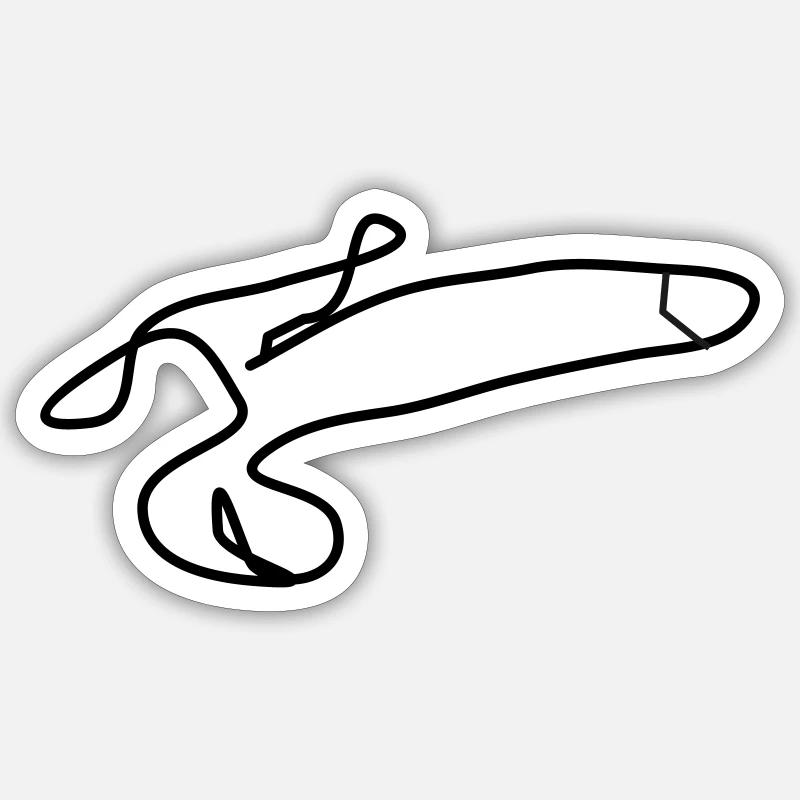 Die Ständernase - Sticker Größe S (10 x 10 cm) - Mattweiß
