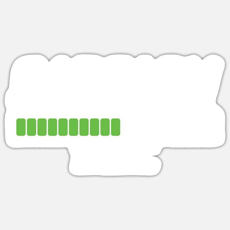 Sarcasm Loading... - Sticker Größe S (10 x 10 cm) - Mattweiß