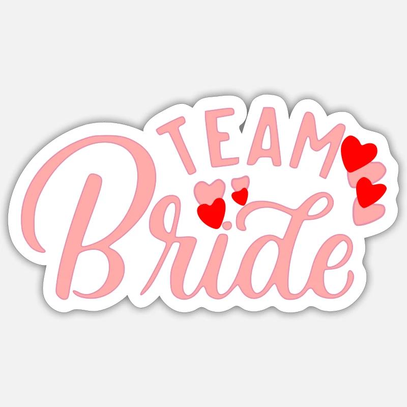 Équipe Bride - Sticker taille S (10 x 10 cm) - blanc mat