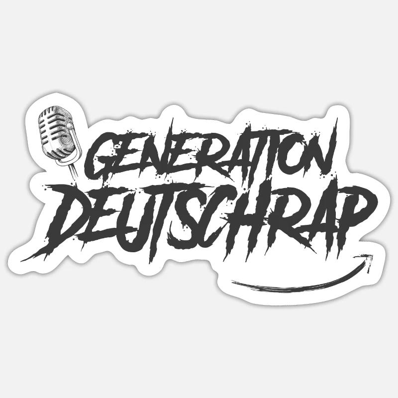 Generation Deutschrap Sticker Größe S (10 x 10 cm)