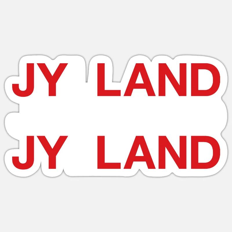 JYLLAND Danemark Danemark Drapeau danois - Sticker taille S (10 x 10 cm) - blanc mat
